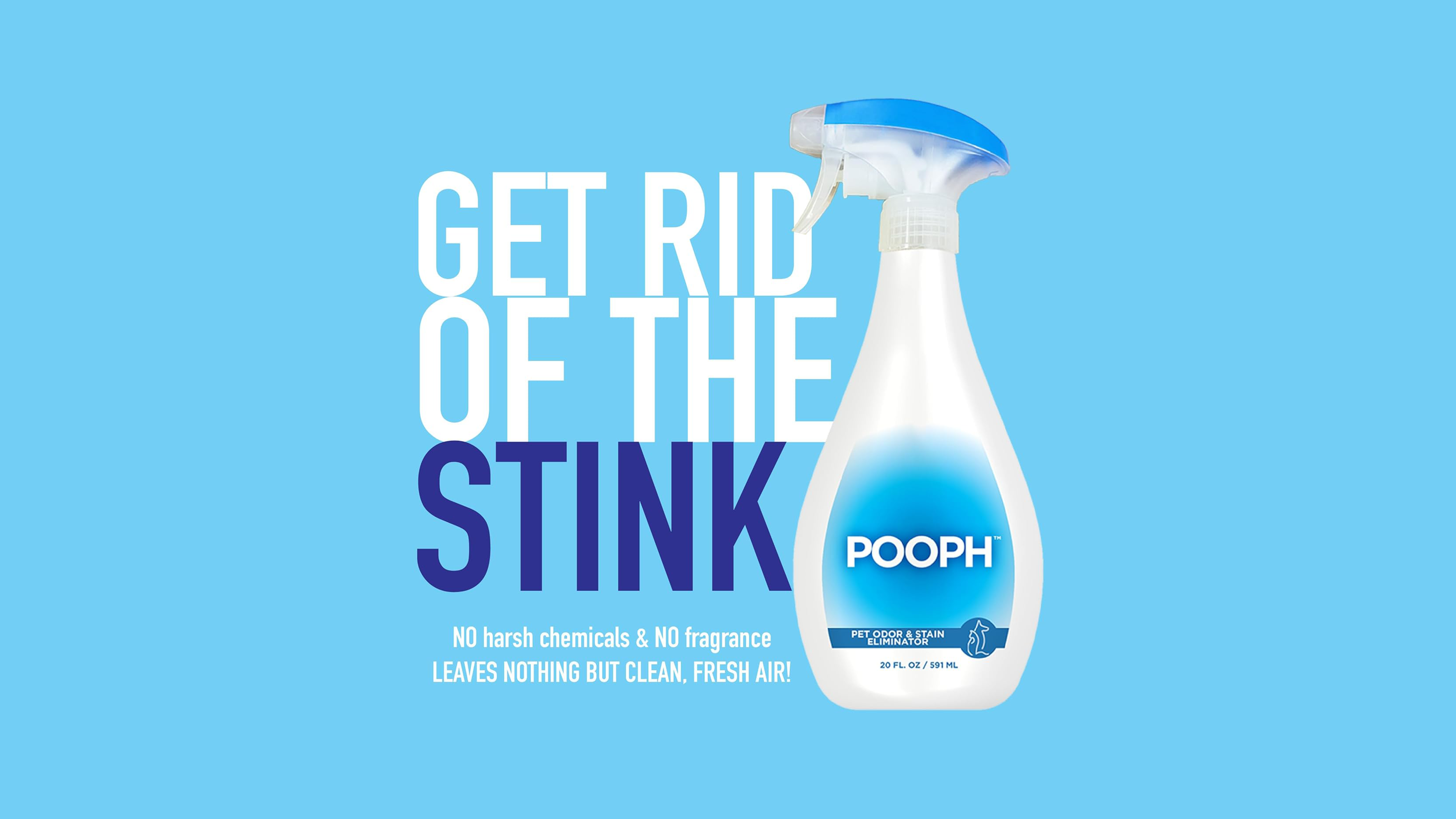 Pooph Pet Odor Eliminator (20oz Spray) – Because Your Pet’s Stink Won’t Clean Itself